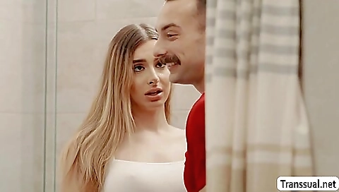 Red head babe with a great ass is getting fucked hard