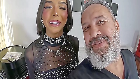 Latina with a tattooed ass fucked in the anal hole