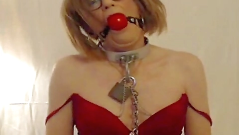 Sexy blonde is playing for her step daddy in stockings