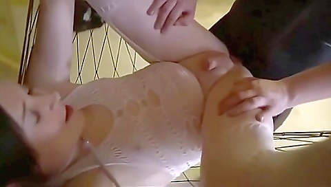 Hot brunette creampie and anal fuck on her big booty