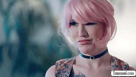 Bareback and hot sex with stepfantasy and red head