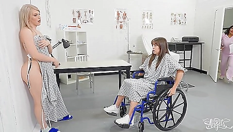 Blonde lesbian MILF gets fucked by her sexy friend