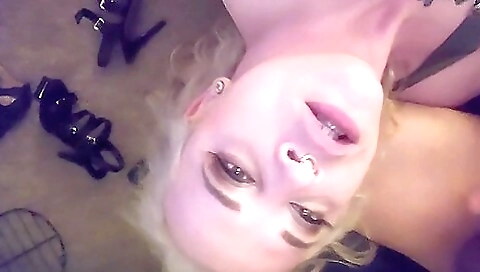 Anal blonde gets poked in her ass with a huge dick